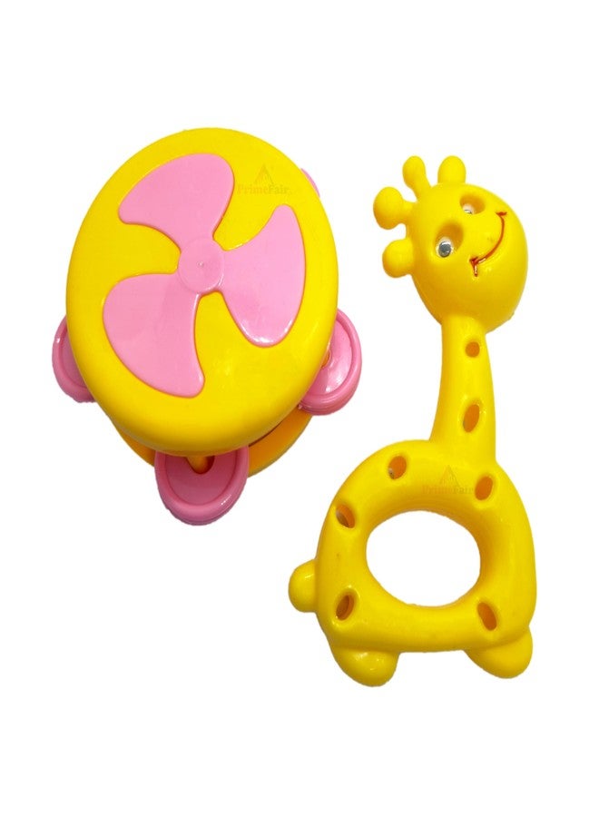 ROSEFAIR Plastic Baby Newborn Toys Rattle Set, Musical Instruments For Babies 3+ Months New Borns, Baby, Toys For Kids (Rattle_Com-A03),Multicolor - Image 5